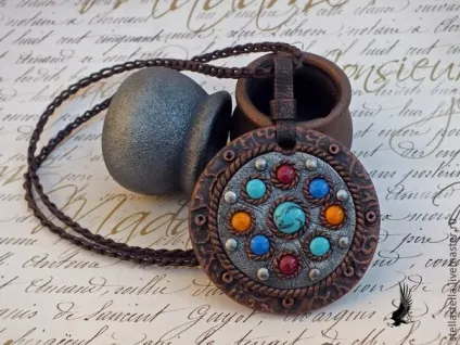 Ліпимо етно-кулон з полімерної глини - ярмарок майстрів - ручна робота, handmade (фурнітура) Ліпимо етно-кулон з полімерної глини - ярмарок майстрів - ручна робота, handmade