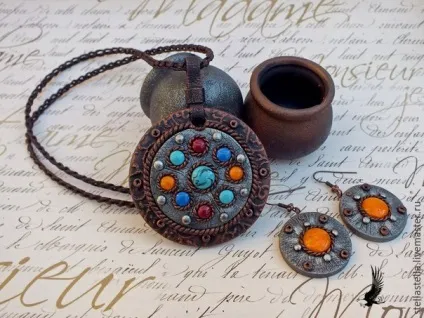 Ліпимо етно-кулон з полімерної глини - ярмарок майстрів - ручна робота, handmade (ліплення з полімерної глини) Ліпимо етно-кулон з полімерної глини - ярмарок майстрів - ручна робота, handmade