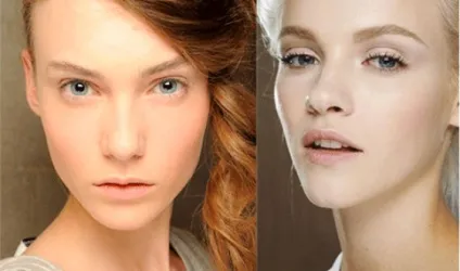 Макіяж в стилі нюд, як створити nude look своїми руками (макіяж натуральний природний непомітний нюд стиль nude look різні кольори очей база під макіяж тон для обличчя колір помади брови макіяж очей рум'яна пудра) Макіяж в стилі нюд, як створити nude look своїми руками