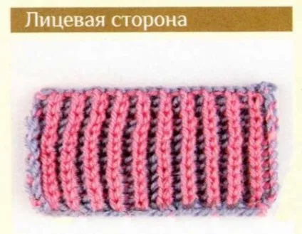 Майстер-клас «двоколірна англійська резинка»