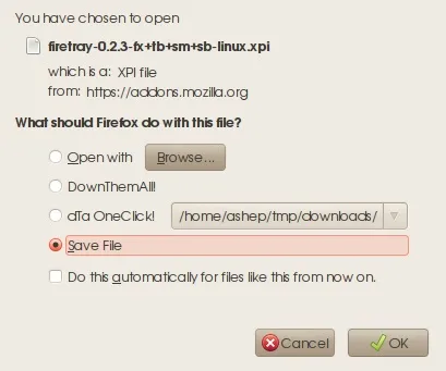 Mozilla thunderbird на своєму місці