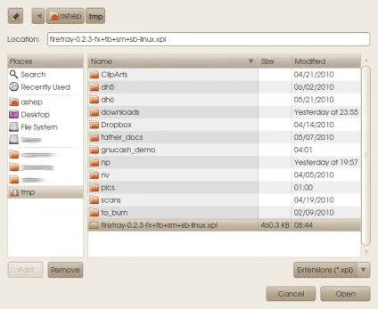 Mozilla thunderbird на своєму місці
