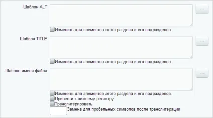 Налаштування seo інформації (шаблон який буде підставляти) Налаштування seo інформації