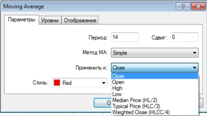Налаштування змінних середніх для різних таймфреймів (середніх) Налаштування змінних середніх для різних таймфреймів