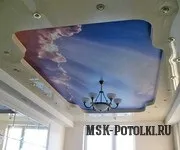 Натяжна блакитний стеля небо, фото (небо) Натяжна блакитний стеля небо, фото