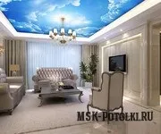 Натяжна блакитний стеля небо, фото (натяжна блакитний стеля) Натяжна блакитний стеля небо, фото