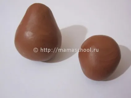 Мавпа з пластиліну своїми руками (Скачаємо коричневого пластиліну) Мавпа з пластиліну своїми руками