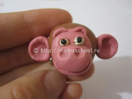 Мавпа з пластиліну своїми руками (Скачаємо коричневого пластиліну) Мавпа з пластиліну своїми руками