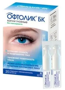 Офтолік очні краплі - інструкція, ціна, відгуки