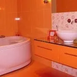 Помаранчева ванна кімната дизайн, фото колекції плитки (фото) Помаранчева ванна кімната дизайн, фото колекції плитки