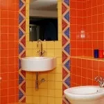 Помаранчева ванна кімната дизайн, фото колекції плитки (помаранчева ванна кімната дизайн фото помаранчева плитка для ванної кімнати фото помаранчева плитка у ванній фото) Помаранчева ванна кімната дизайн, фото колекції плитки