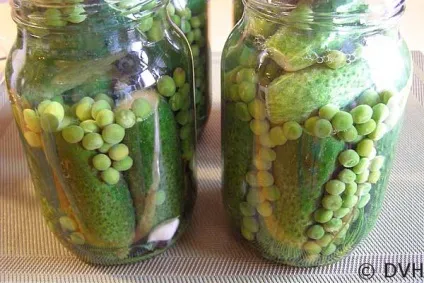 Мариновані огірки з зеленим горошком, мої улюблені рецепти (мариновані) Мариновані огірки з зеленим горошком, мої улюблені рецепти