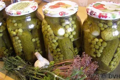 Мариновані огірки з зеленим горошком, мої улюблені рецепти (горошком) Мариновані огірки з зеленим горошком, мої улюблені рецепти