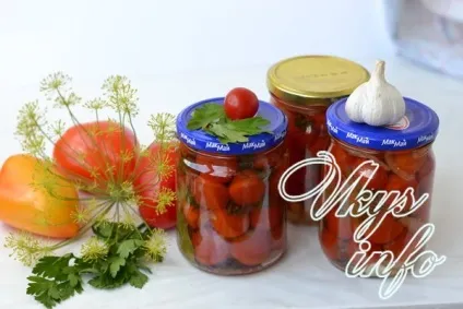 Мариновані дрібні помідори на зиму, рецепт з фото (зиму) Мариновані дрібні помідори на зиму, рецепт з фото