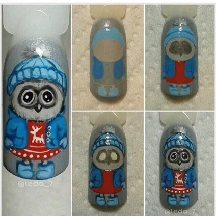 Манікюр з совами