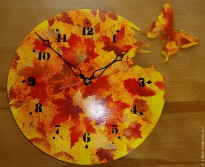 Майстер-клас осінні годинник - ярмарок майстрів - ручна робота, handmade (осінні) Майстер-клас осінні годинник - ярмарок майстрів - ручна робота, handmade