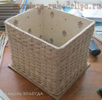 Майстер-клас з плетіння із газет коробки з виступаючим дном (дном) Майстер-клас з плетіння із газет коробки з виступаючим дном