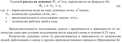 Методика розрахунку водоспоживання (методика) Методика розрахунку водоспоживання