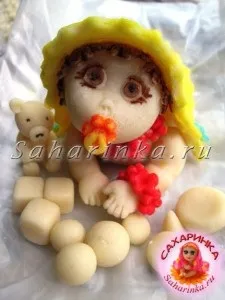 Немовля з мастики, майстер-клас - сахарінка