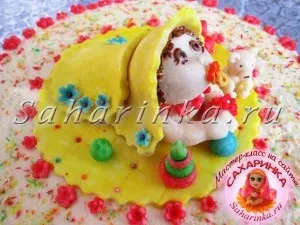 Немовля з мастики, майстер-клас - сахарінка