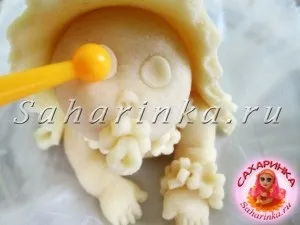 Немовля з мастики, майстер-клас - сахарінка
