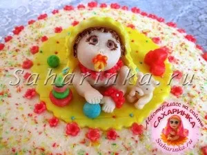 Немовля з мастики, майстер-клас - сахарінка