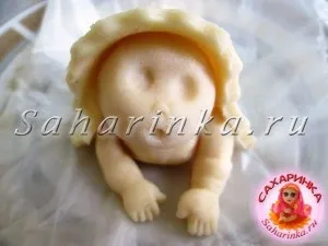 Немовля з мастики, майстер-клас - сахарінка