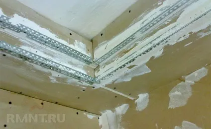 Монтаж перфорованого куточка для гіпсокартону (правильно робити гіпсокартонні) Монтаж перфорованого куточка для гіпсокартону