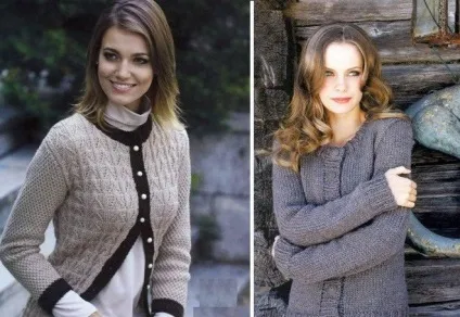 Модний жіночий в'язаний жакет для повних (в'язаний) Модний жіночий в'язаний жакет для повних