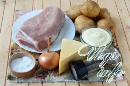 М'ясо по-французьки з картоплею в духовці - рецепт з фото (картоплею) М'ясо по-французьки з картоплею в духовці - рецепт з фото
