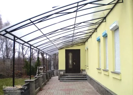 Навіс до дому з полікарбонату фото кращих навісів і козирків над ганком з полікарбонату, де (вдома) Навіс до дому з полікарбонату фото кращих навісів і козирків над ганком з полікарбонату, де