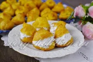 Профітролі, рецепт з фото крок за кроком в домашніх умовах (масло) Профітролі, рецепт з фото крок за кроком в домашніх умовах
