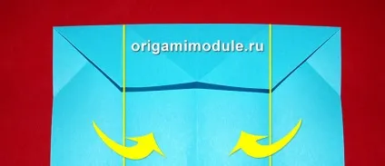 Орігамі сорочка з краваткою з паперу (техніці модульне орігамі) Орігамі сорочка з краваткою з паперу