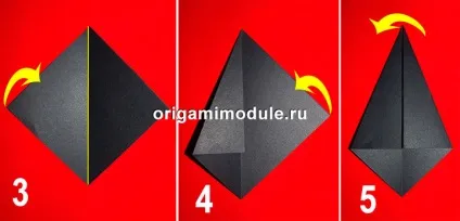 Орігамі сорочка з краваткою з паперу (Модульне орігамі ваза) Орігамі сорочка з краваткою з паперу