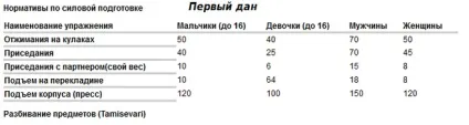 Перший дан карате