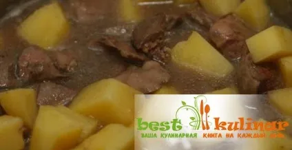 Печінка з картоплею в мультиварці (печінка) Печінка з картоплею в мультиварці