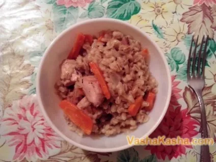 Перловка з куркою рецепт гарніру з курячим філе (філе) Перловка з куркою рецепт гарніру з курячим філе