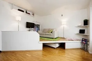 Подіум в квартирі - 55 фото прикладів інтер'єру (подіум) Подіум в квартирі - 55 фото прикладів інтер'єру