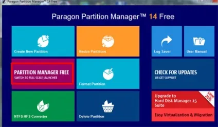 Програма для поділу жорсткого диска paragon partition manager 14 free