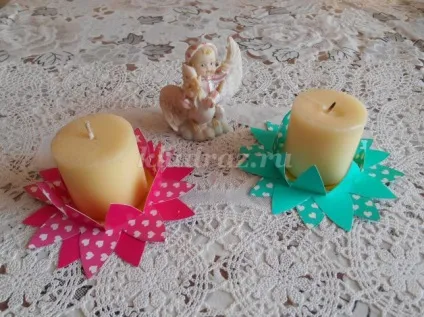 Свічники - квіти з паперу своїми руками (клас) Свічники - квіти з паперу своїми руками