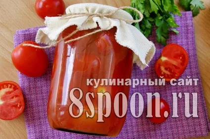 Помідори у власному соку на зиму (без стерилізації) (власному) Помідори у власному соку на зиму (без стерилізації)