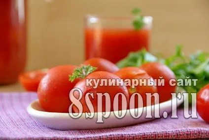 Помідори у власному соку на зиму (без стерилізації) (соку) Помідори у власному соку на зиму (без стерилізації)