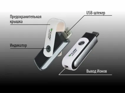 Портативний іонізатор повітря ioncare харчування від usb (портативний) Портативний іонізатор повітря ioncare харчування від usb