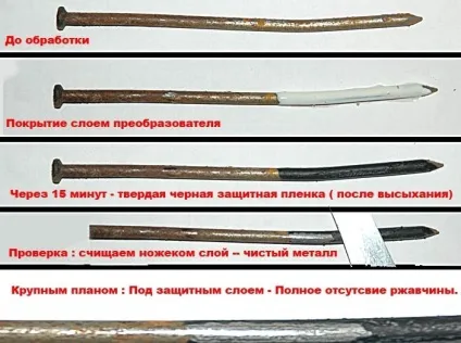 Перетворювач іржі опис, застосування і вибір (перетворювач) Перетворювач іржі опис, застосування і вибір