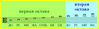 Розташування нот альтового і тенорового ключа