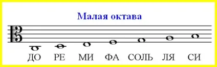 Розташування нот альтового і тенорового ключа