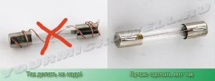Розташування плавких запобіжників всередині мікрохвильовки