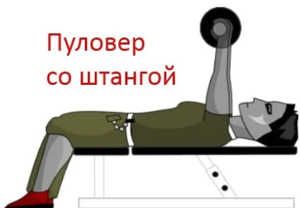 Пуловер зі штангою 1