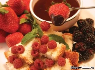 Рецепт шоколадного фондю