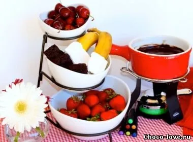 Рецепт шоколадного фондю